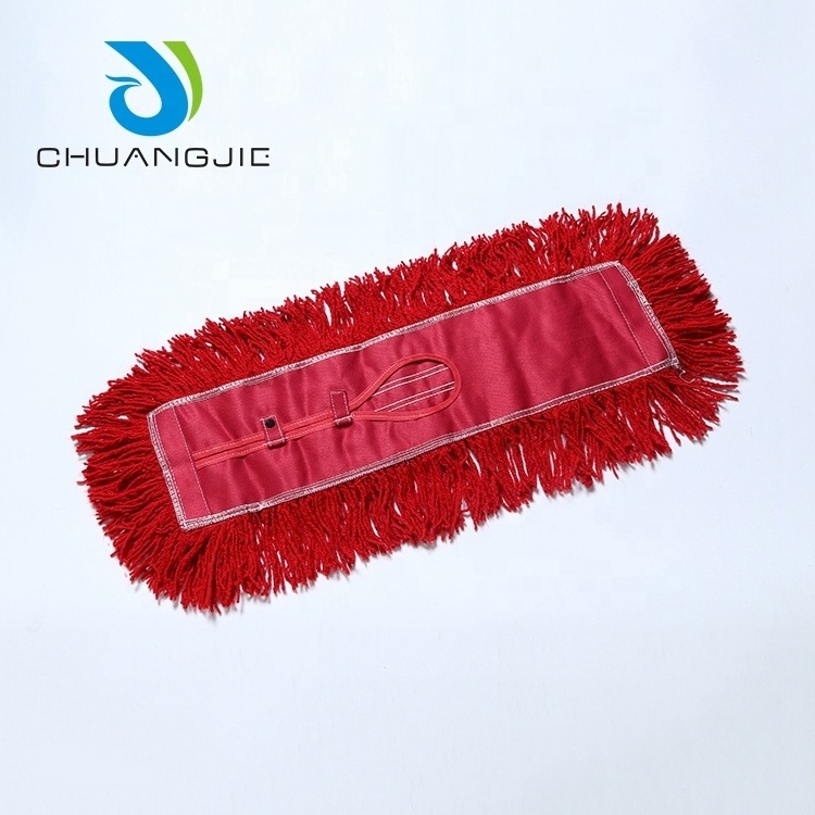 China Manufacturer Custom Mop Refill Floor Dust Cleaning Magic Cotton Flat Mop Head Replacement