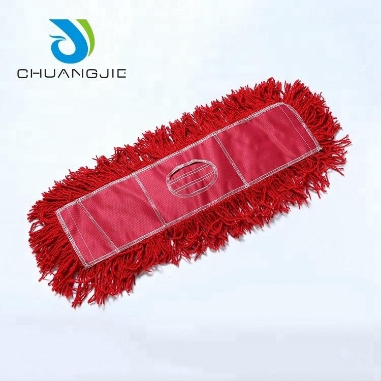 China Manufacturer Custom Mop Refill Floor Dust Cleaning Magic Cotton Flat Mop Head Replacement