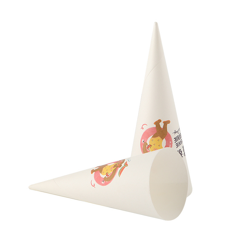 Disposable Custom  Ice Cream Cone Paper Sleeves Conic  ice cream cone sleeves