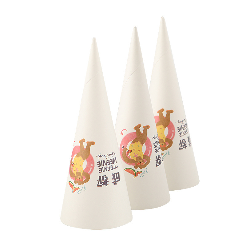 Disposable Custom  Ice Cream Cone Paper Sleeves Conic  ice cream cone sleeves