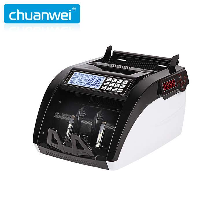 AL-6100 Counterfeit Fake Money Currency Note Bill Cash Banknote Counter Detector Counting Machine