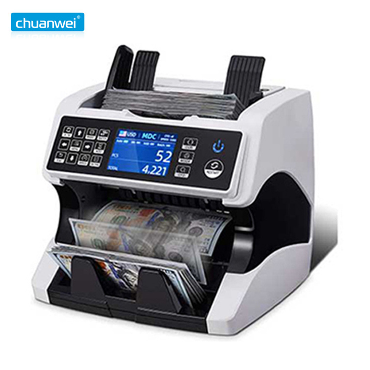 chuanwei AL-920 Multi Currency USD EUR MXN Peru Bill Counting Machine Money Sorter Cash Sorter detector billetes de falsos