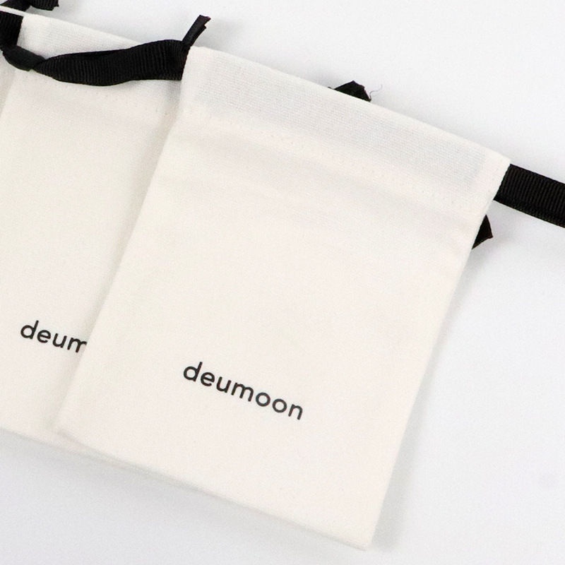 Promotional Eco Muslin Cotton  Customized Organic Cotton Candle Drawstring Bag