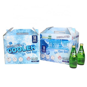 insulated food  thermal cardboard cooler packaging carton boxes for frozen transporting shipping cold chain insulation box paper