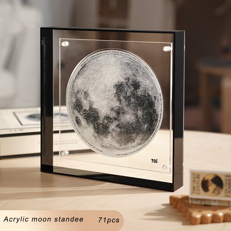 Acrylic moon standee 3D creative puzzle gift set DIY jigsaw puzzle photo frame cute can be customized standee