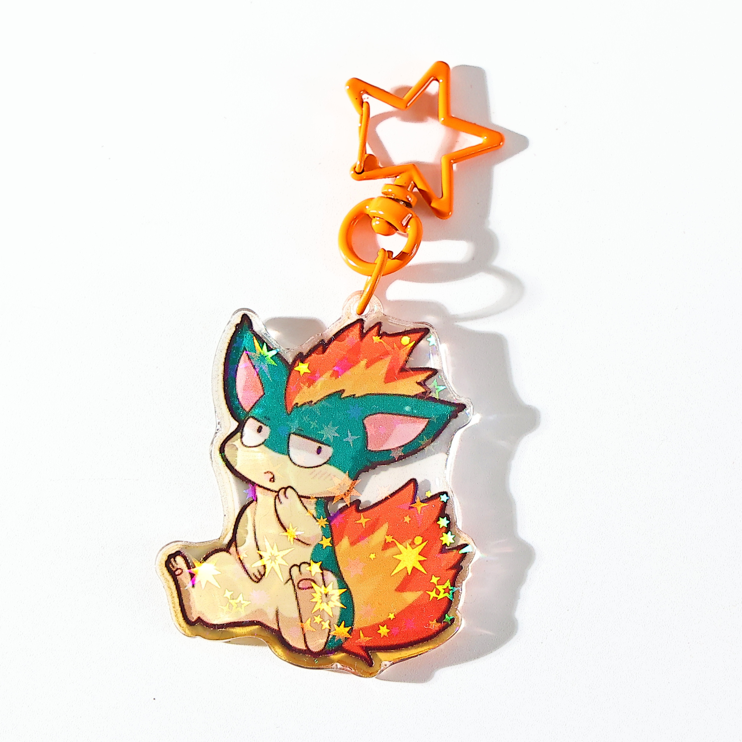 Custom Logo Printed Acrylic Keychain Make Own Clear Charms Epoxy Holographic Resin Acrylic Keychain