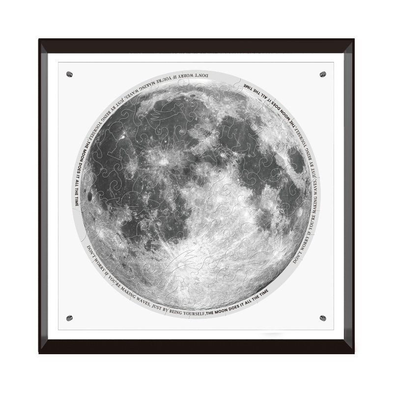 Acrylic moon standee 3D creative puzzle gift set DIY jigsaw puzzle photo frame cute can be customized standee