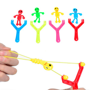 Halloween Creative Skull Man Stretchy Flying Slingshot Toy For Kids