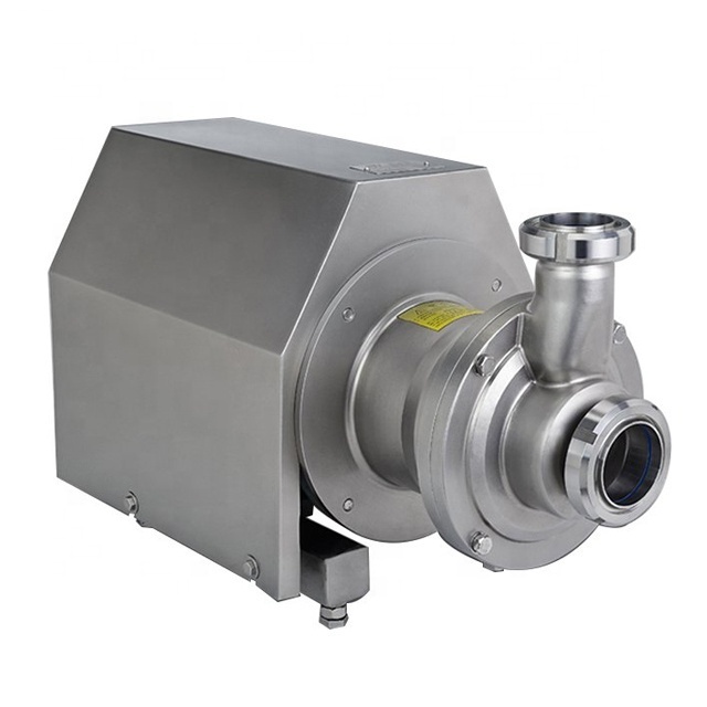 ss ss304 304 316 stainless steel hygienic sanitary beer milk dairy beverage food grade CIP return self priming centrifugal Pump