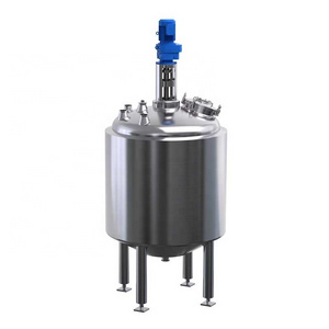 304 316 SS Stainless steel vacuum electric steam double jacket heated liquid mixing tank with agitator