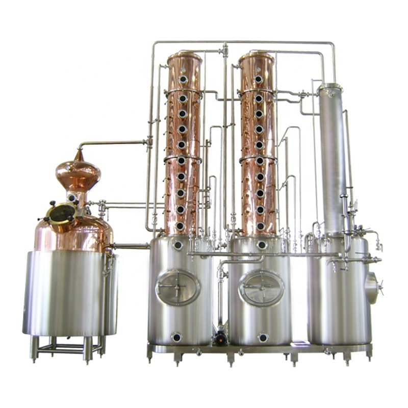 distillation column red copper pot electric heat vodka whiskey gin brandy whisky home moonshine alcohol alembic wine distiller