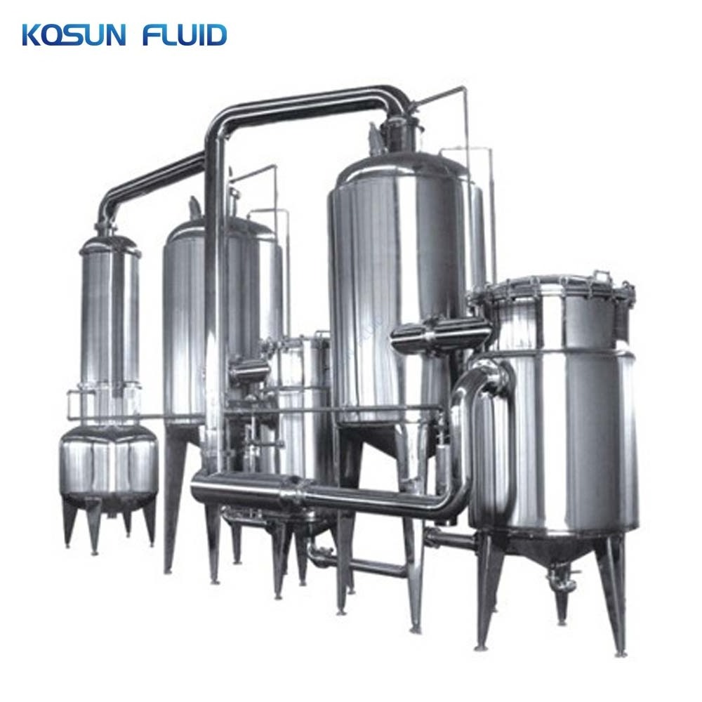 KOSUN Thin Film Single Effect Concentrator Sugar Cane Juice Evaporator