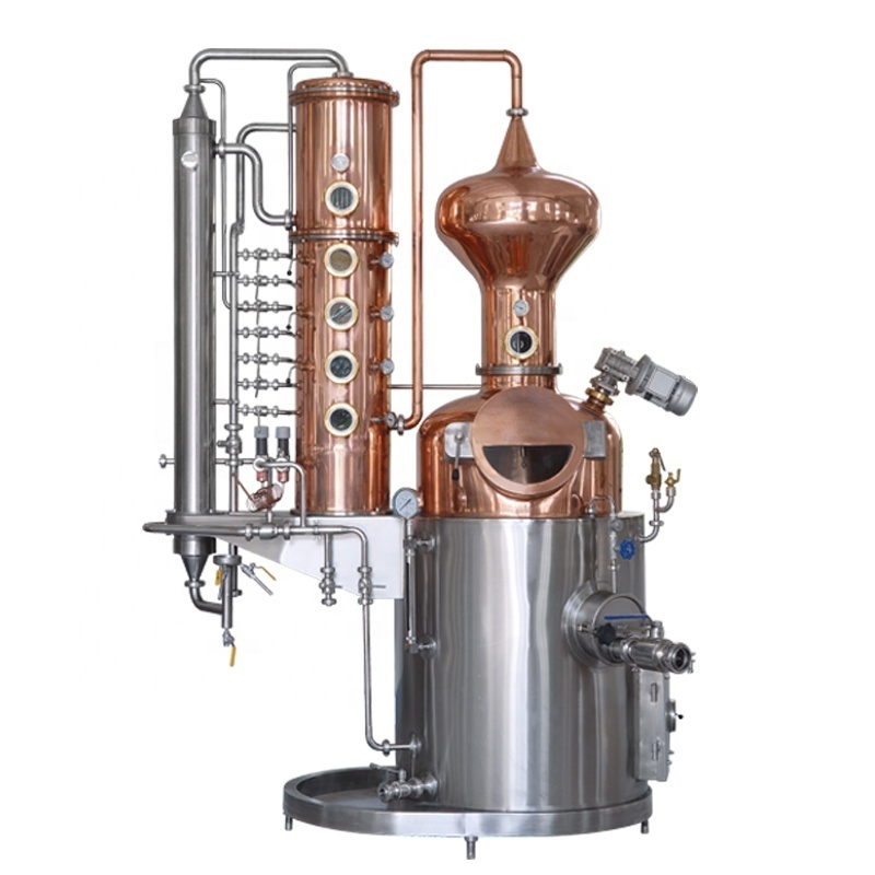 distillation column red copper pot electric heat vodka whiskey gin brandy whisky home moonshine alcohol alembic wine distiller