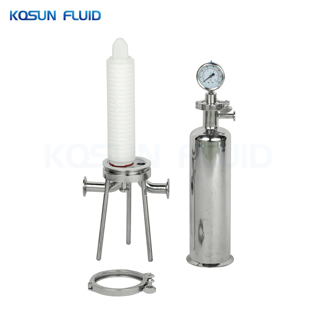 10 Inch Ss Stainless Steel Pre Bag Air magnetic Cartridge Lenticular Water Filter Housing