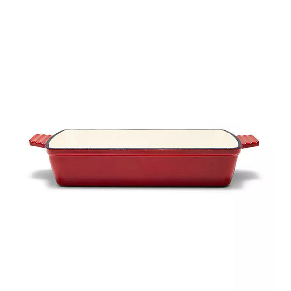 Non-stick Meat Roasting Enamel Cast Iron Roasting Pan Bakeware Tray Cake Bread Baking Loaf Pan