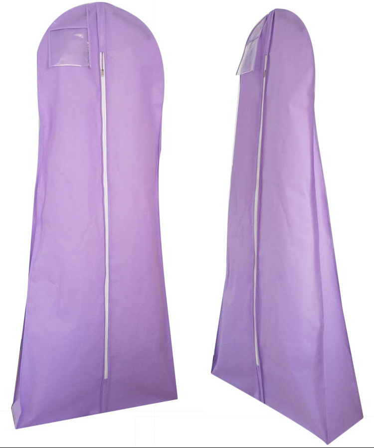 Non-woven Mermaid custom logo Wedding Dress Garment Cover Bag, Clothes Cover Dust Cover