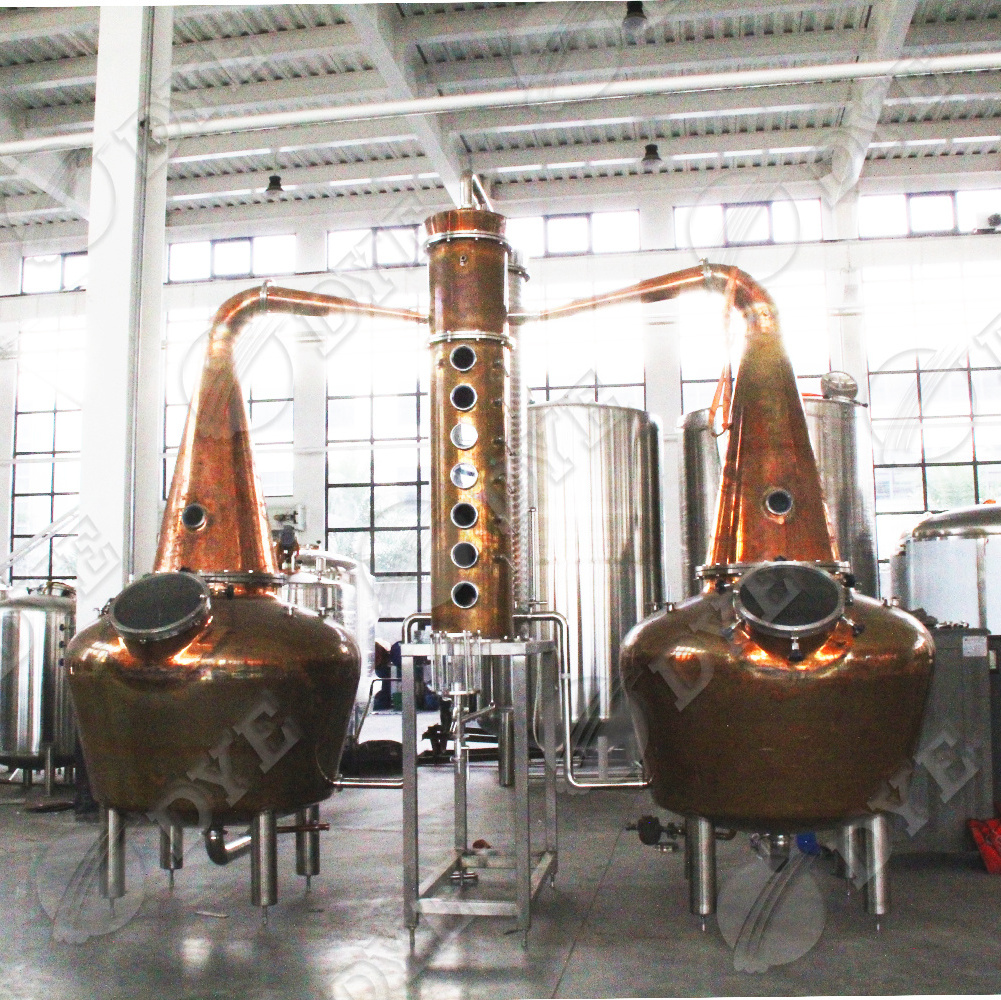 DYE distillery equipment distilled whiskey production line alcohol distiller