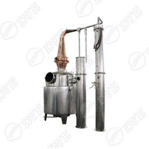 DYE distillery equipment copper alcohol distilling equipment ciroc vodka whisky brandy rum gin still pot distillation machine