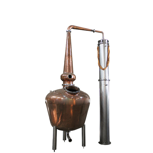 Steam Gas Electric Heating 400l 800l Alcohol Boiler Copper Pot Still Distillation Whiskey Distillery