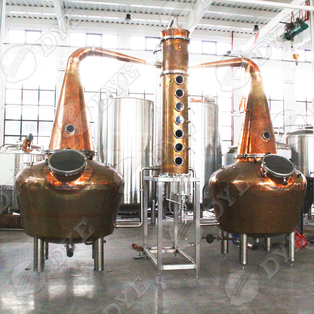 DYE distillery equipment distilled whiskey production line alcohol distiller