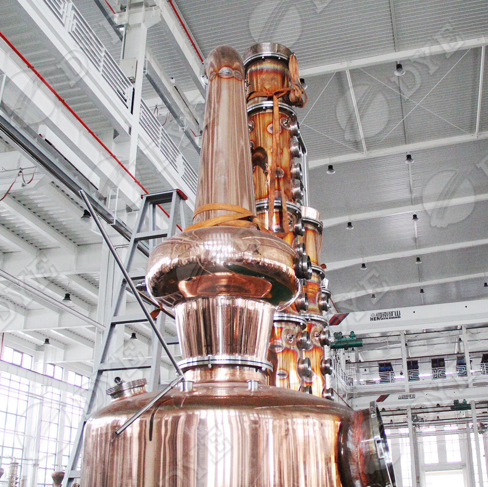 DYE 1000L industrial alcohol distillery equipment vodka rectifying column gin still