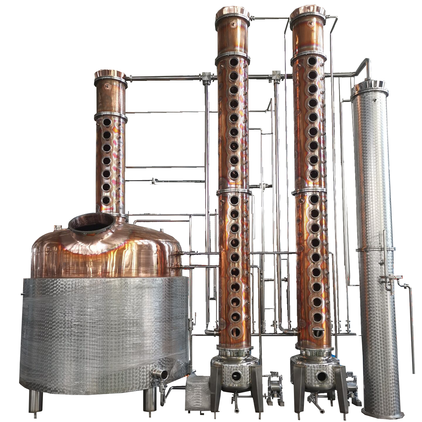 DYE Price Liquor Distillation Micro Column Alembic Ss304 T2 Copper Pot Still 50l 100l 200l Home Moonshine Alcohol Distiller