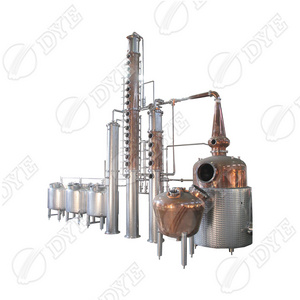 DYE 1000L industrial alcohol distillery equipment vodka rectifying column gin still