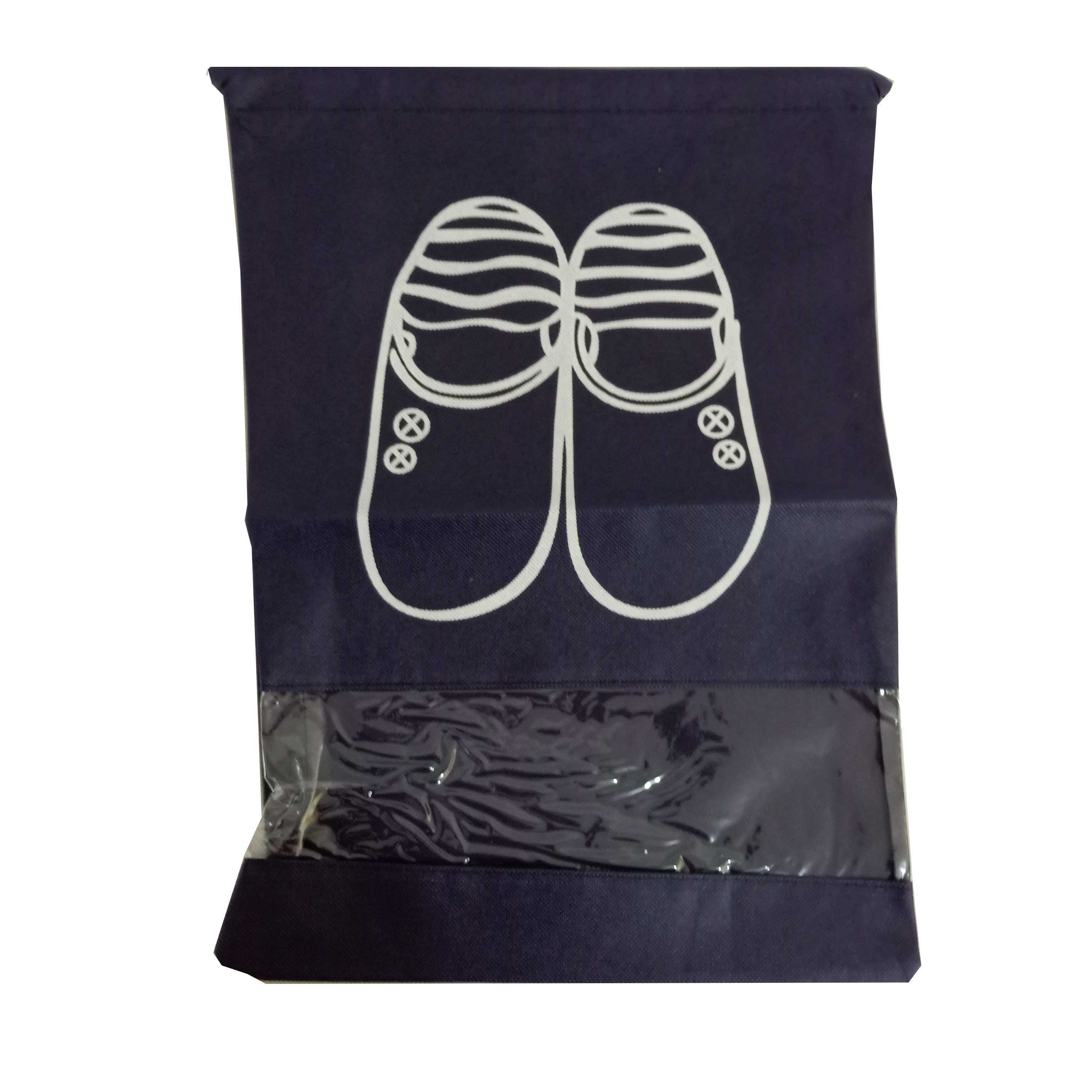 Custom LOGO non-woven shoes storage drawstring bag draws bag travel dustproof waterproof shoe bag