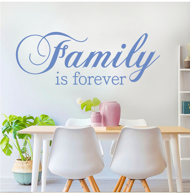 Family Inspirational Wall Art Quotes Vinyl Wall Sticker