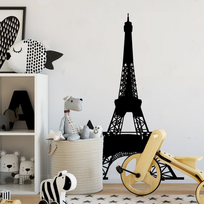 Paris Eiffel Tower Living Room Removable Quote Vinyl Wall Decals Stickers