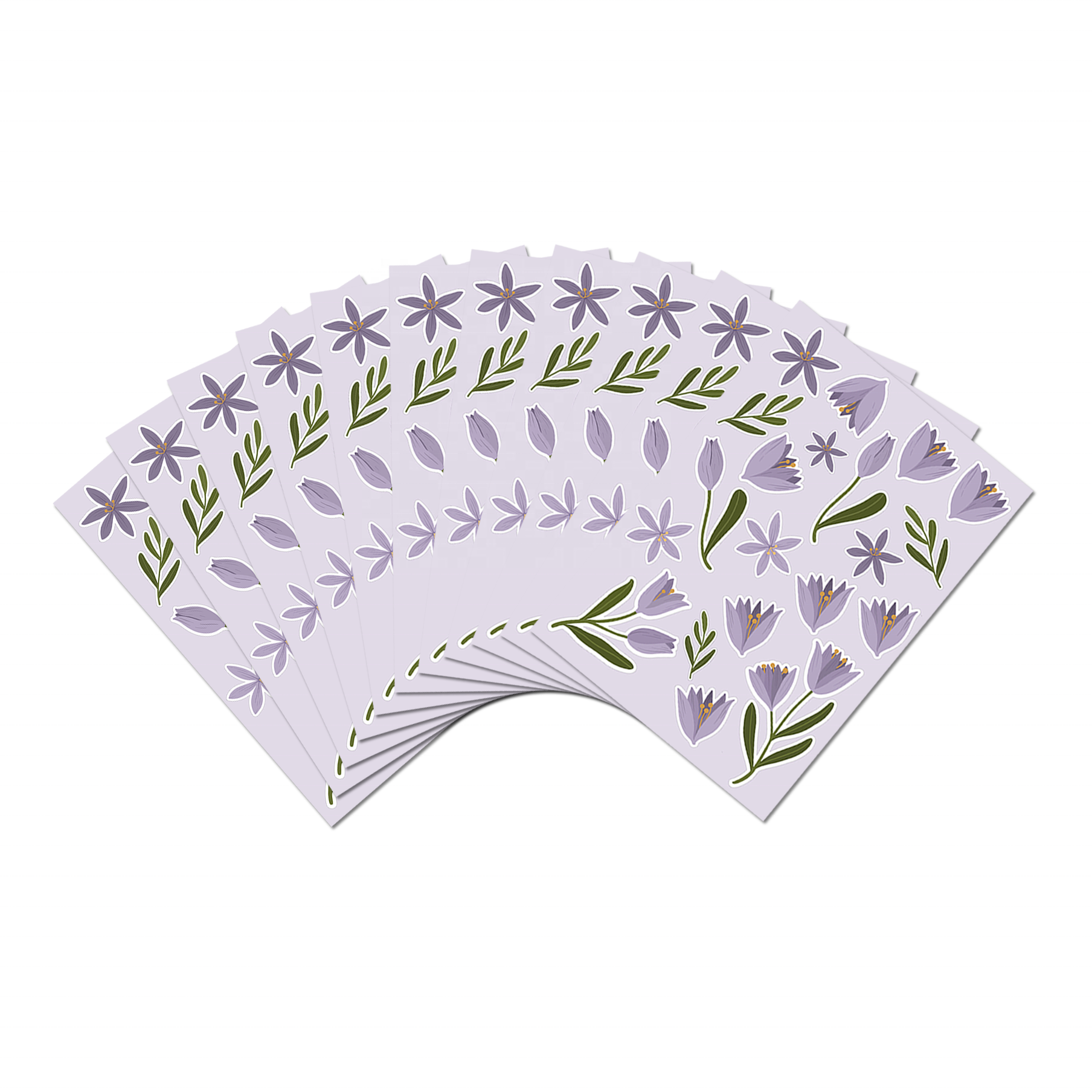 sticker manufacturer specializes in custom print journal stickers cute die cut floral flower designs in planner sheet stickers