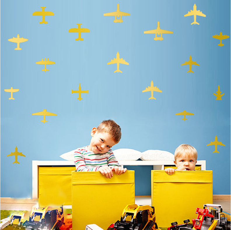 Airplanes Wall Sticker 24 Vinyl Paper Material Home Decoration for Nursery