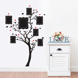 New design large family tree vinyl wall decal Peel and stick vinyl wall art DIY Photo gallery frame decor sticker