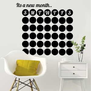 DIY wall home decoration vinyl chalkboard blackboard wall calendar decal