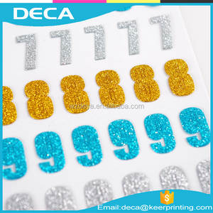 Glitter Vinyl Sticker Decal-Glitter Alphabet Letters,Glitter sticker printing,glitter kinds Sticker,