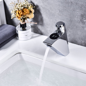 AIM Intelligent faucet water temperature digital display basin tap push button robinet bouton poussoir faucet smart faucet