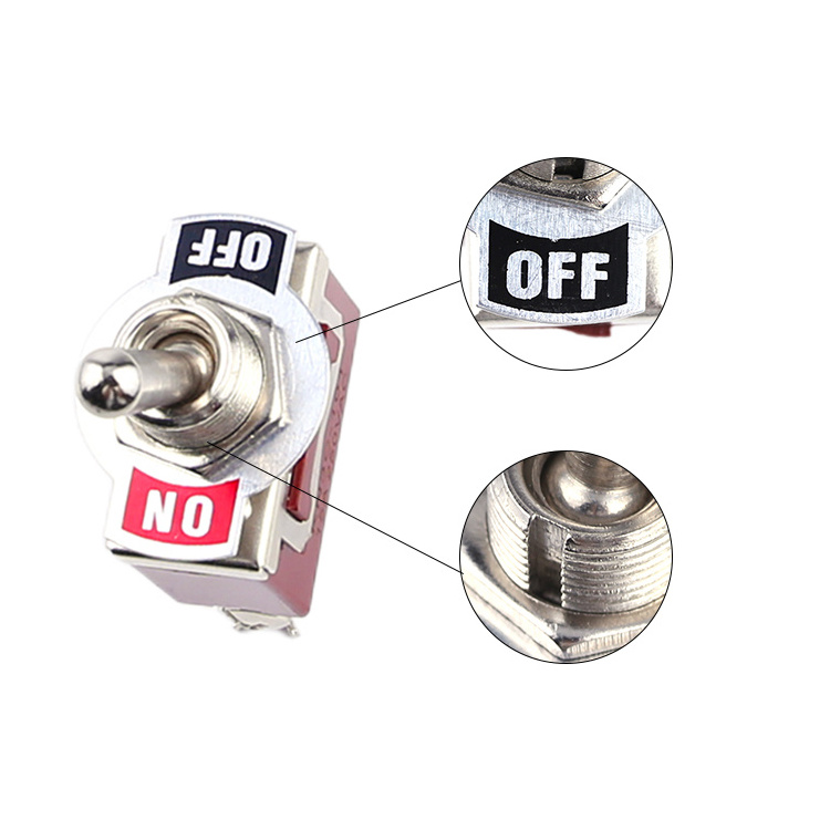 Auto on off rocker button position flat 380v on mom-off-mom heavy duty car 12 pole momentary toggles switch