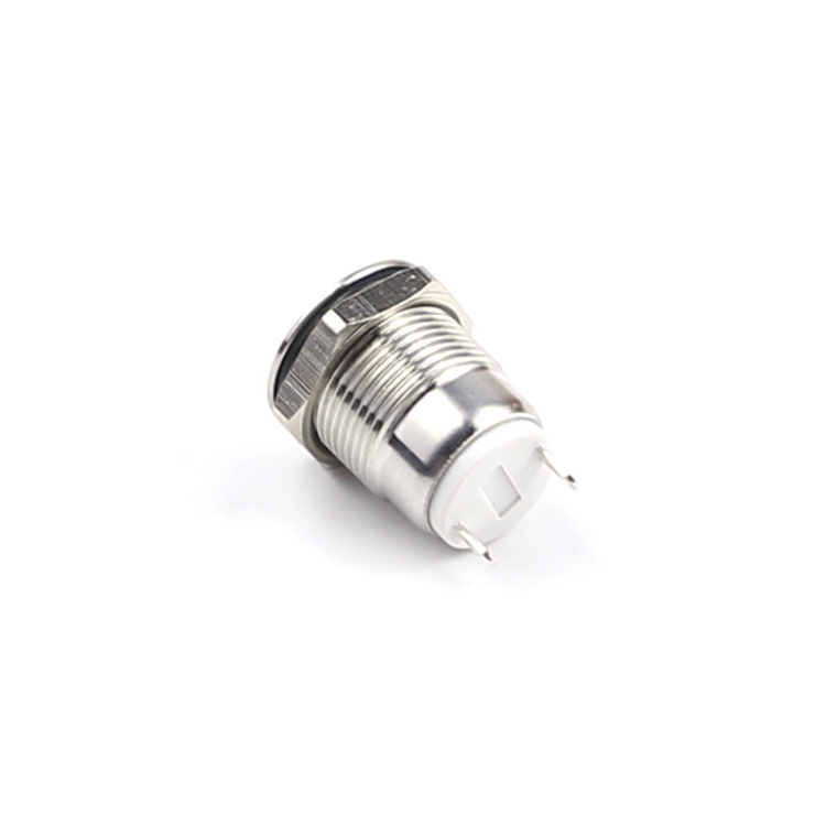 19mm Metal Push Button Switch IP65 Nickel Plated Brass Press Button Self Locking Normal Open High/Flat/Ball Rond Head Momentary