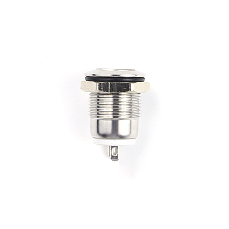 19mm Metal Push Button Switch IP65 Nickel Plated Brass Press Button Self Locking Normal Open High/Flat/Ball Rond Head Momentary