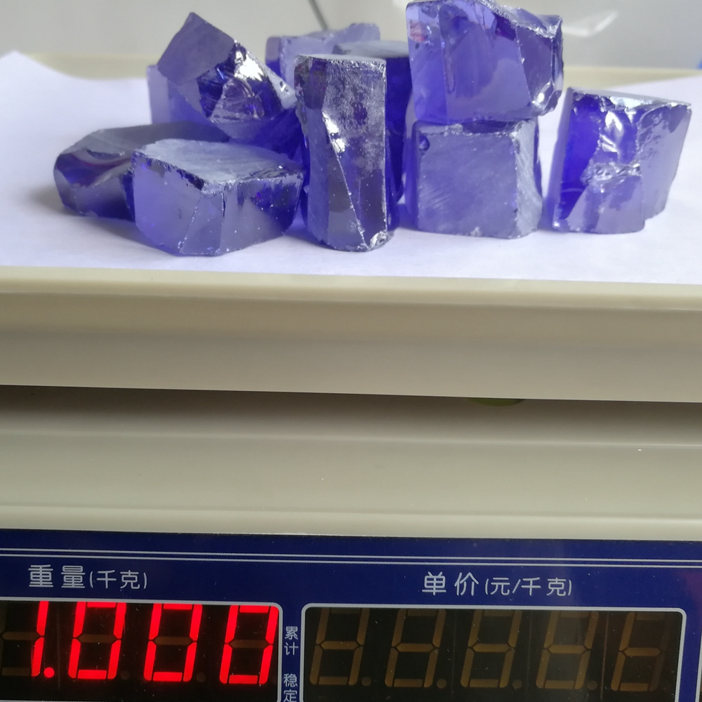 Synthetic Gemstone material tanzanite rough cubic zirconia