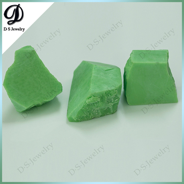 008/2# Raw Nano Jade Color Product Gemstone Green Nanosital Rough Uncut Stone For Sale