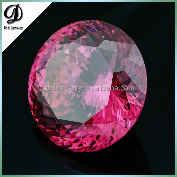 Hot sale popular colors gems of large size 100mm cubic zirconia