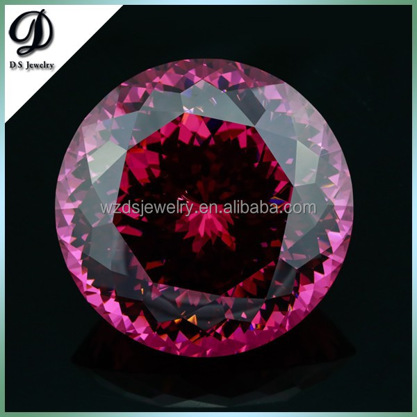 Hot sale popular colors gems of large size 100mm cubic zirconia