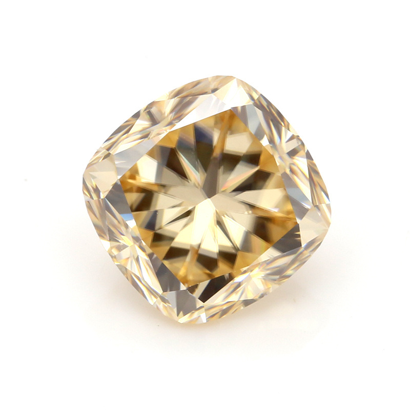 wholesale Synthetic Moissanite GRA yellow color Mosanite Diamond