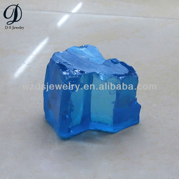 Factory direct sale Gemstones  Raw Material Aquamarine Synthetic Cubic Zircon