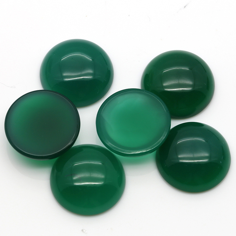 Natural chalcedony Green Agate For Ring DIY