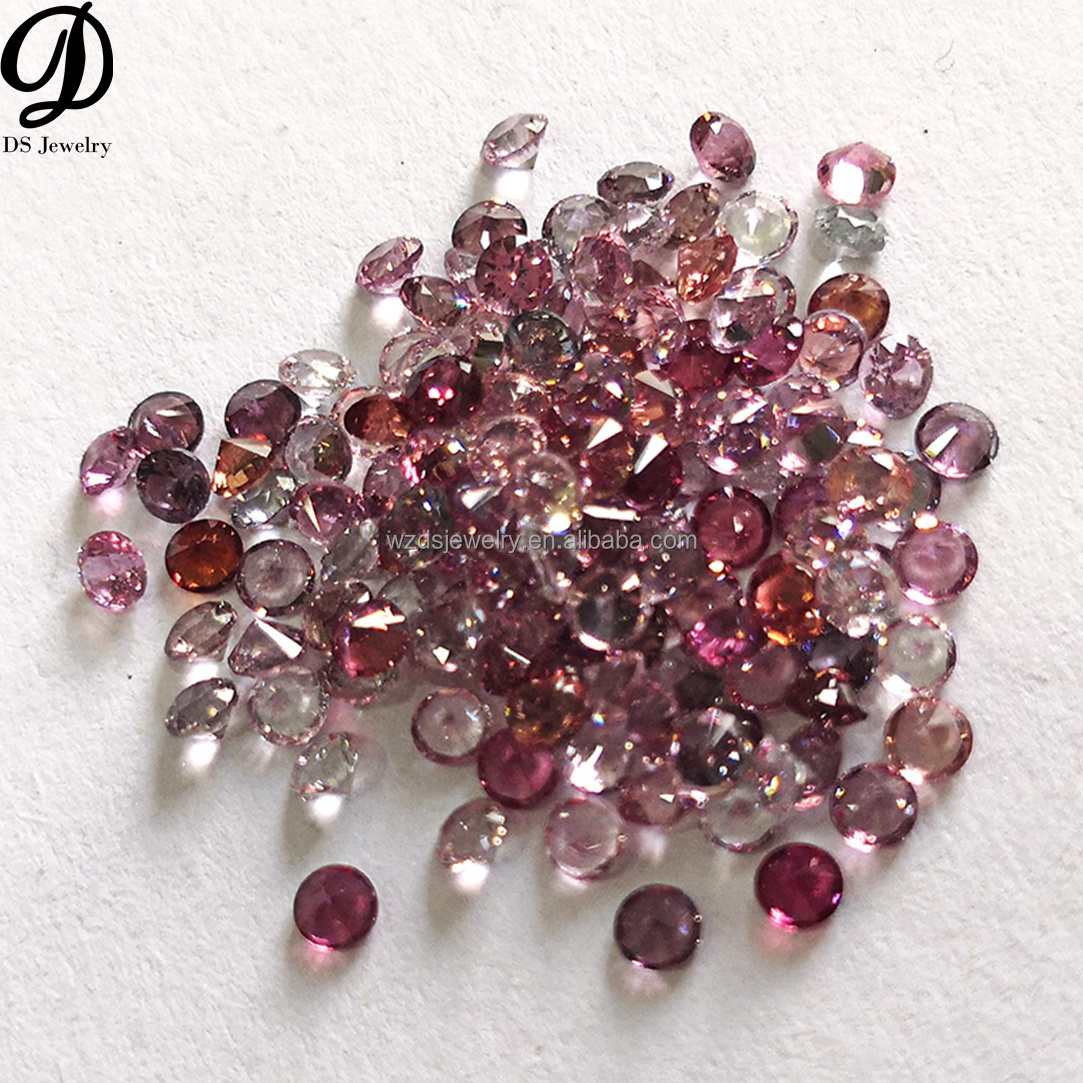 Hot sale round brilliant cut colored 2mm natural spinel  rough price carat stone price