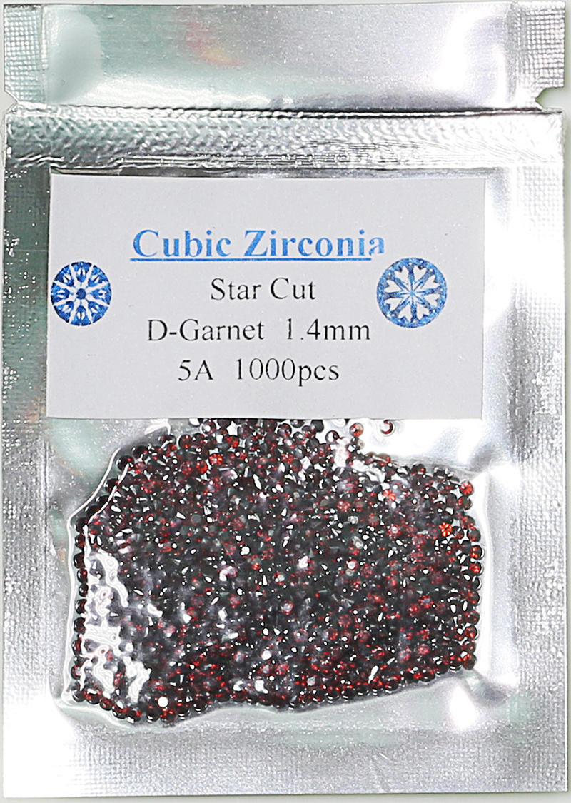 Wuzhou factory loose gemstones  1.0mm to 3.0mm  cubic zirconia CZ stone for jewelry making