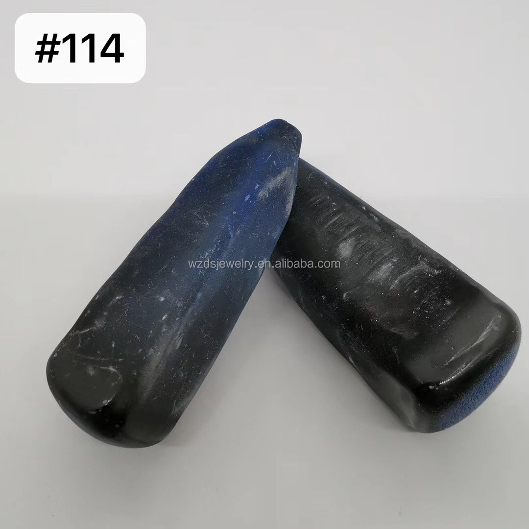 113# uncut synthetic spinel rough stone material,blue sapphire price per carat