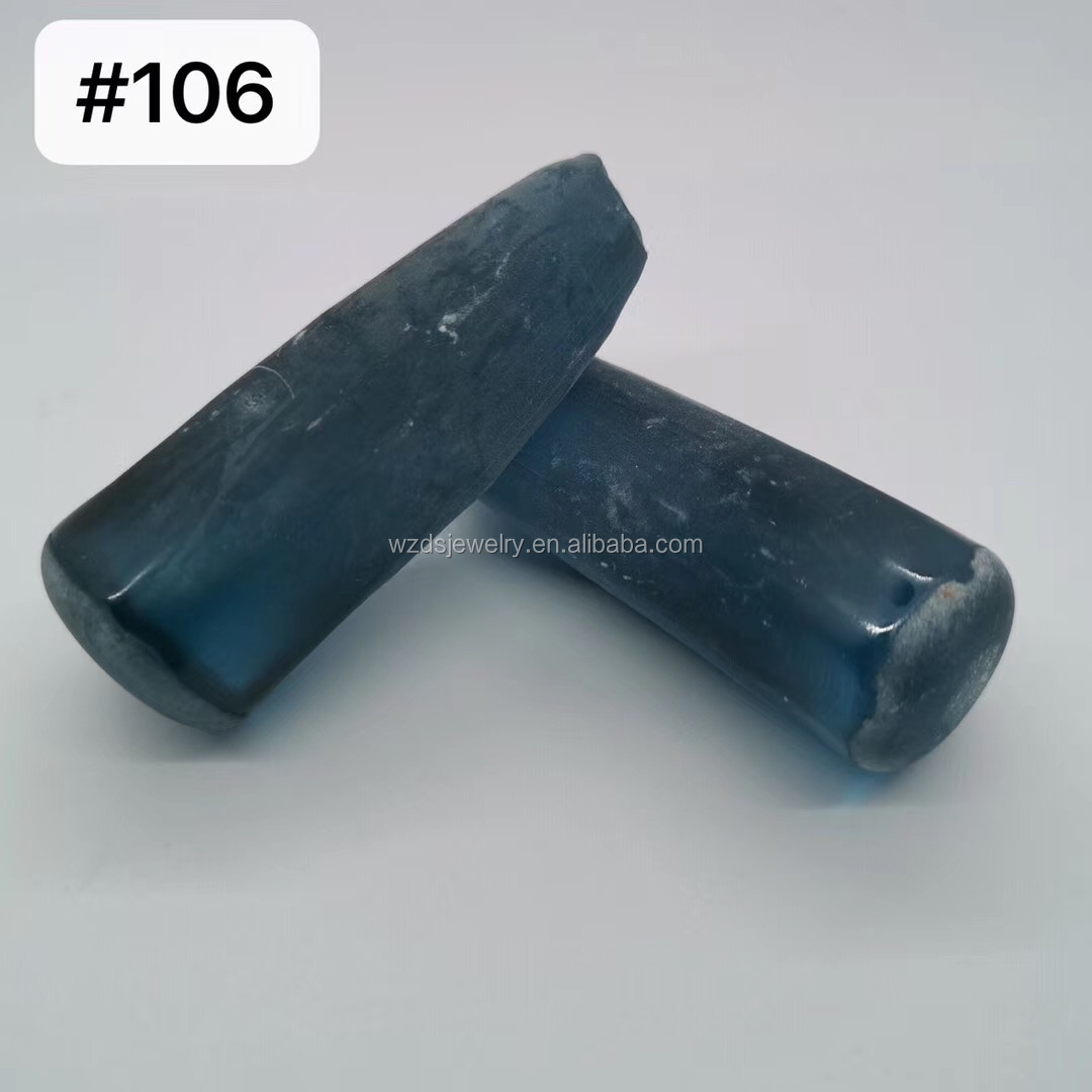 113# uncut synthetic spinel rough stone material,blue sapphire price per carat